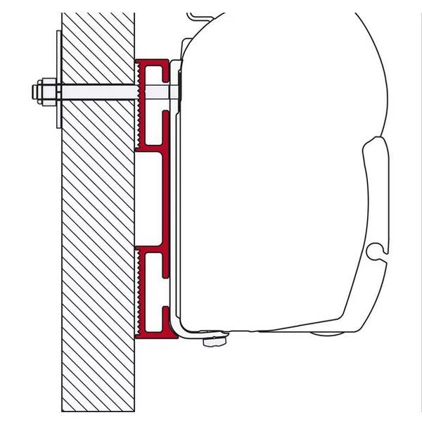 Fiamma D-Adapter, 8 Cm – Bild 2