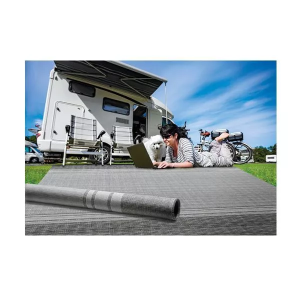 Vorzeltteppich Arisol Briolite Standard, 250 Cm Tiefe, Stahlgrau