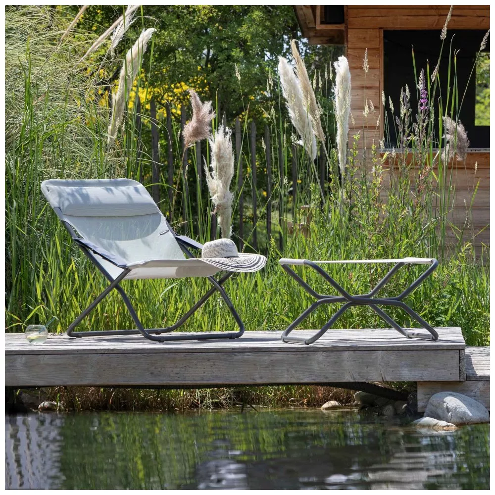 Premium-Liegestuhl Lafuma Transabed, Seigle II – Bild 6