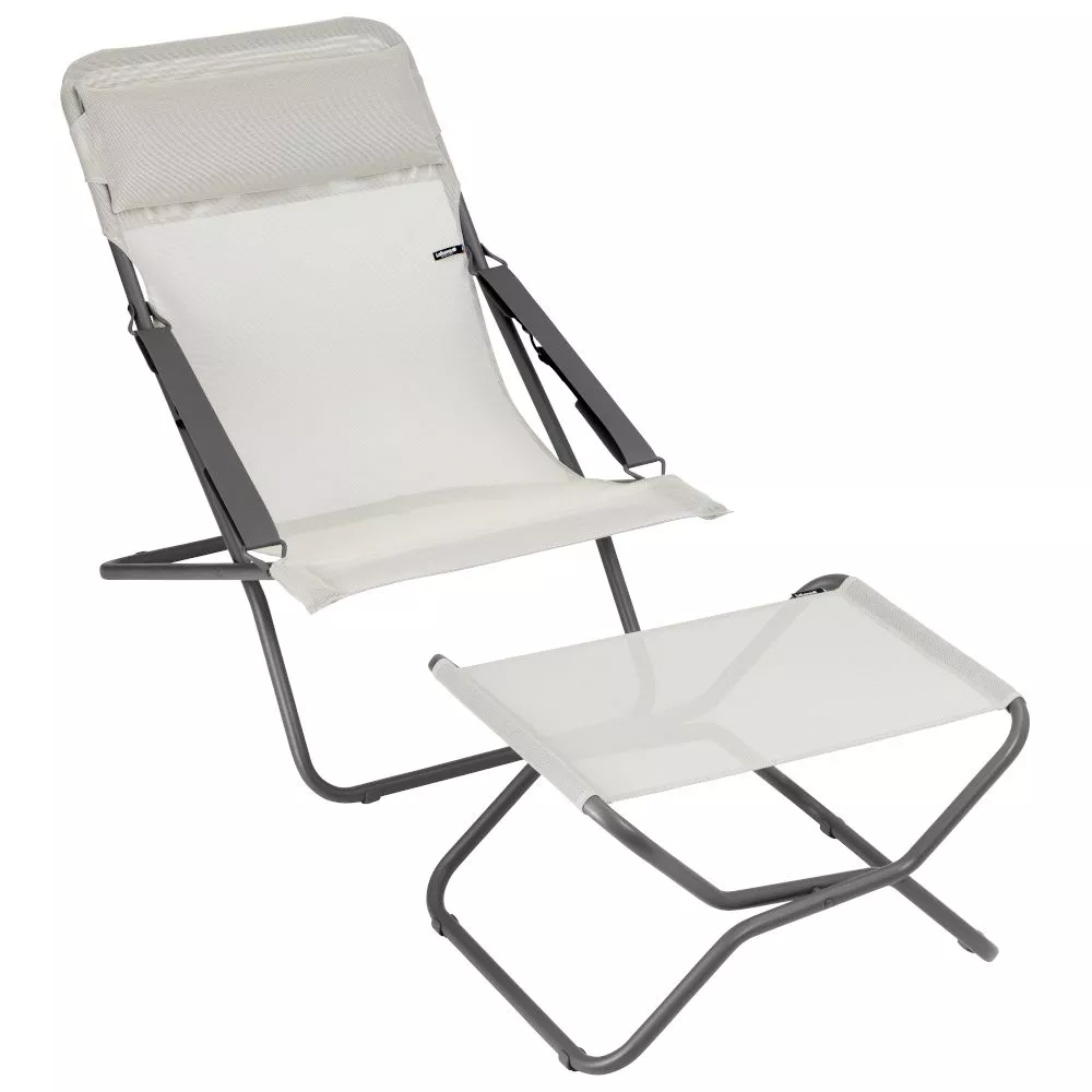 Premium-Liegestuhl Lafuma Transabed, Seigle II – Bild 5