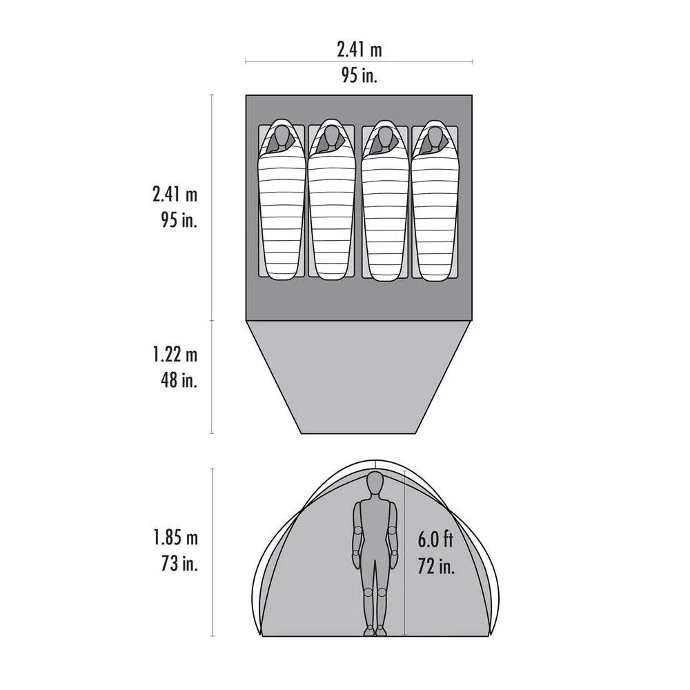 Trekkingzelt MSR Habitude 4 – Bild 2