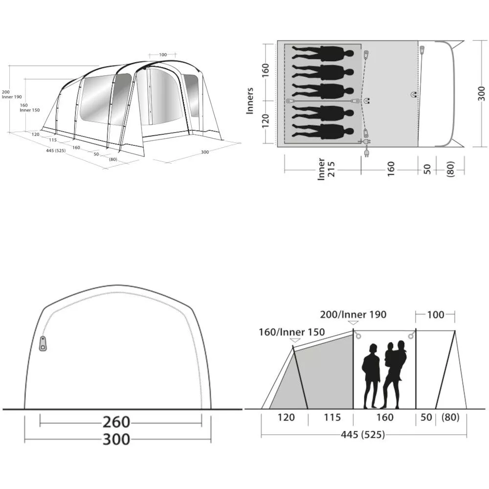 Campingzelt Outwell Ashwood 5 – Bild 2