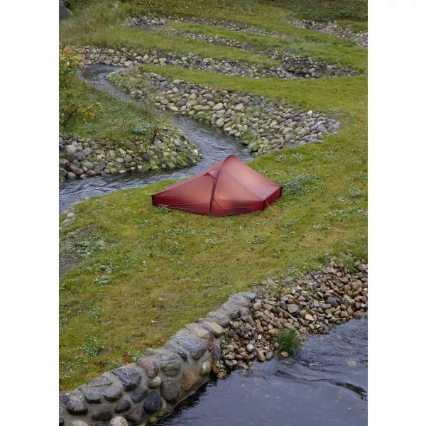 Trekkingzelt Nordisk Telemark 2 LW, Burnt Red – Bild 6